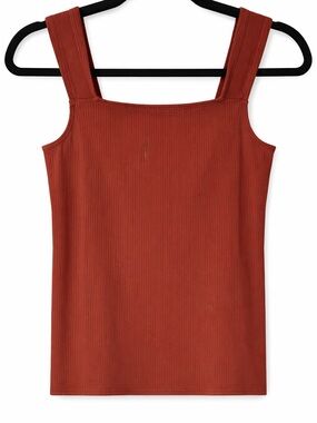 Maurices Rust Square Neck Ribbed Tank
